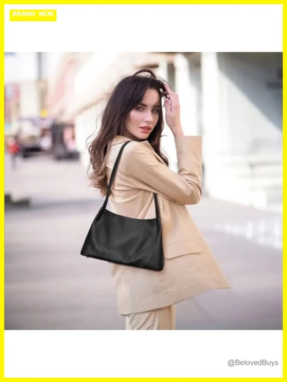 Genuine Leather Hobo Bag Soft Pebbled Cowhide Shoulder Purse Women